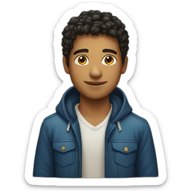 young man of south America sticker