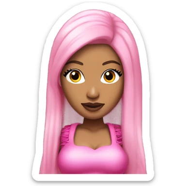 nicki minaj in pink cute outfit sticker
