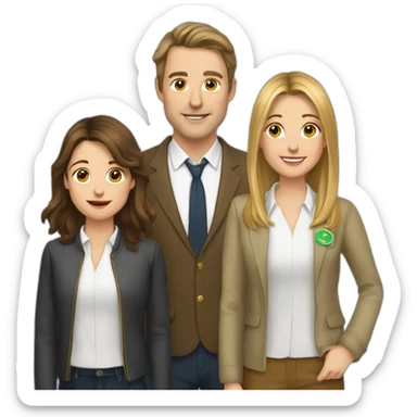 Jamie Tartt, Roy Kent, Keeley Jones  sticker