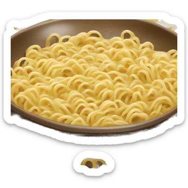 a bowl of authentic ramen noodles sticker