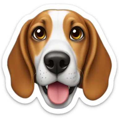 Beagle with Portugal flag sticker