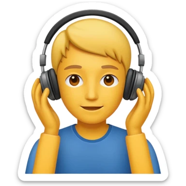 Listen to music sticker
