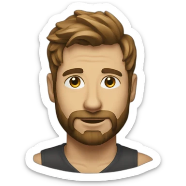 Menton james sticker