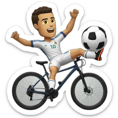 Ronaldo bicycle kick sticker