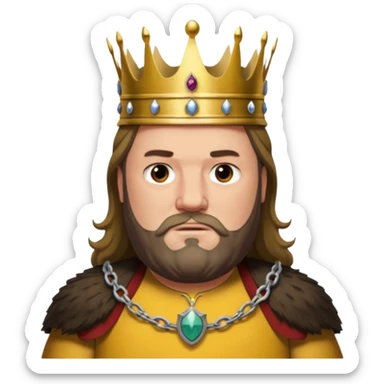 Robert Baratheon from Games of throne character face only front face sticker