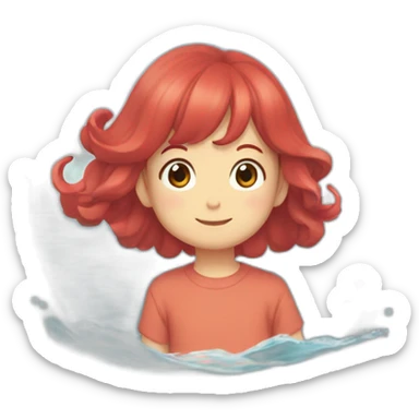 ponyo uma amizade que veio do mar sticker