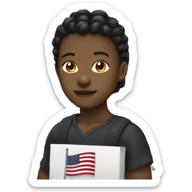 Black American Heritage Flag sticker