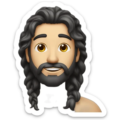  um garoto moreno de cabelo cacheado das pontas loiras,com brinco dourado sticker