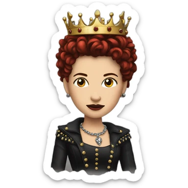 Punk Queen of england sticker