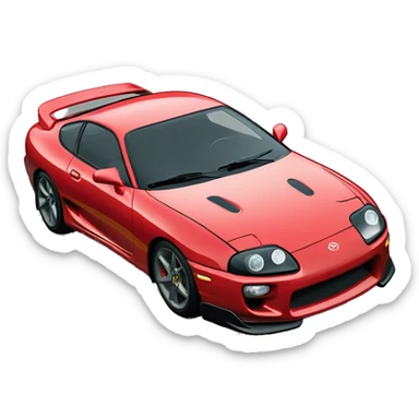 Toyota supra mk4 con caparazones de tortugas de ruedas sticker