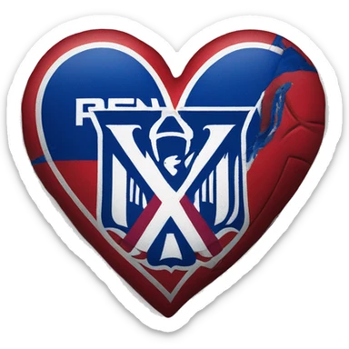 new york rangers heart  sticker