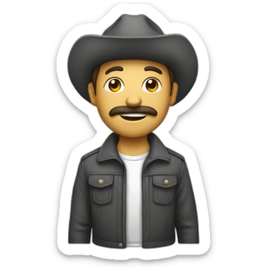 homme avec une calvitie sticker