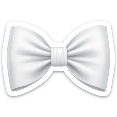 White bow sticker