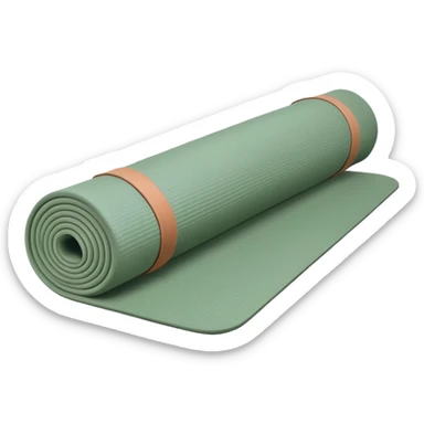 Yoga mat sage green sticker