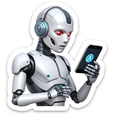cyborg searching data sticker