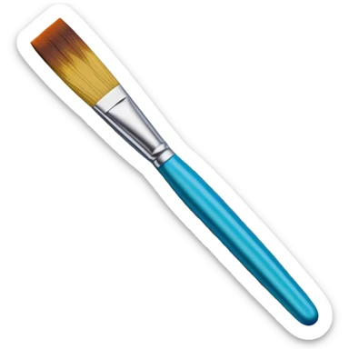 Glass painting icon, hand-painted colorful patterns on a glass surface, visible fine paintbrush and glass object like a vase or decorative plate, bright vibrant colors, no finished artwork, just the painting process, minimalistic style, clean lines, transparent background. sticker