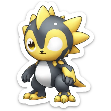 cute kawaii cool edgy shiny Digimon-Fakemon-animal full body sticker