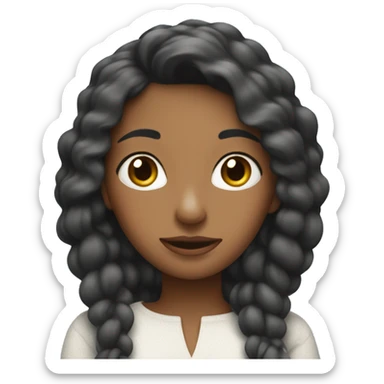 Amigas, una vestida de rosa y otra de azul  sticker