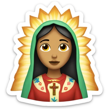 la virgen de guadalupe  sticker
