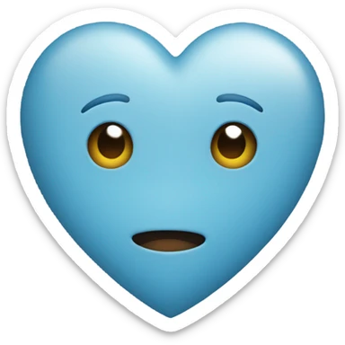 Small blue heart sticker