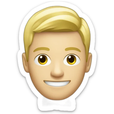 A blonde man driving a Black Opel Tigra cabrio sticker