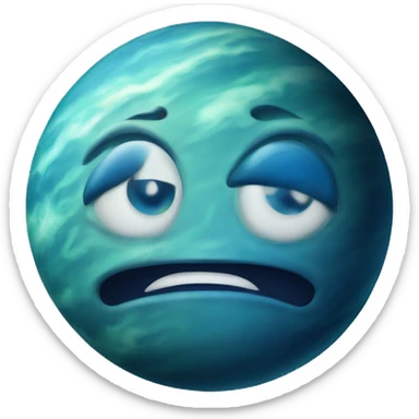 Realistic Neptune Planet  sticker