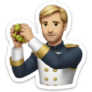 Macron raisins jus arm sticker