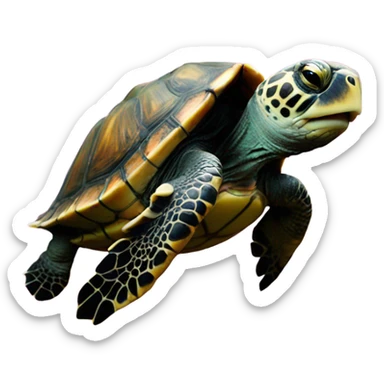 turtle in space  sticker