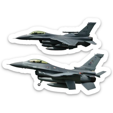 f16 disparando sticker