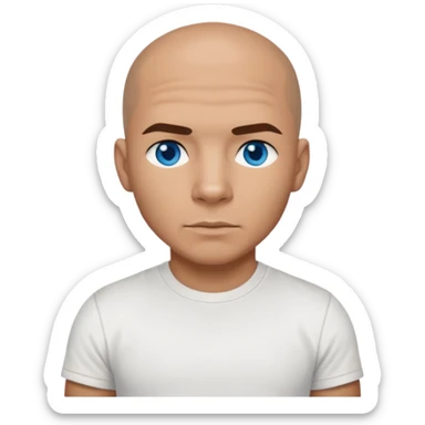 Armando "Pitbull" Pérez with blue eyes sticker