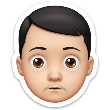 Cute baby face Hitler sticker