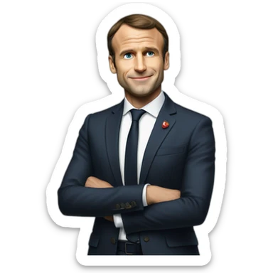 Macron doigts d’honneur sticker