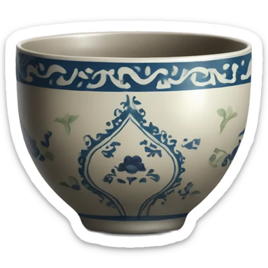 Uzbek tea bowl sticker