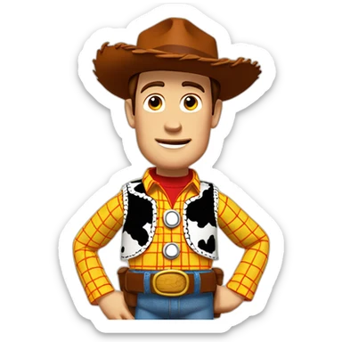 Woody toy story sticker