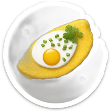 Rice omelet with "Nao" written on it sticker