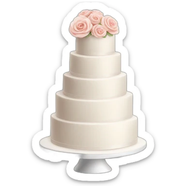 Beautiful wedding cake sticker
