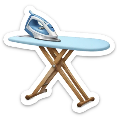 Ironing board sticker