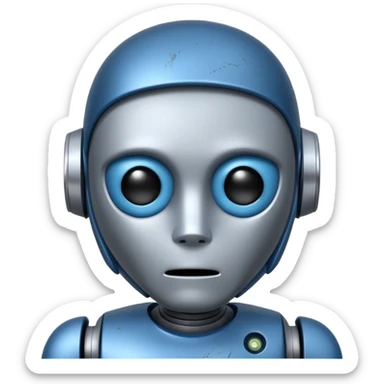 Emo robot sticker