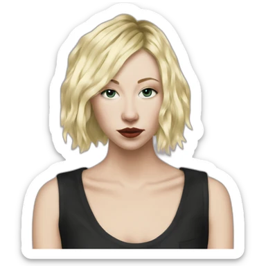 D'arcy Wretzky short hair sticker