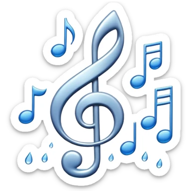 rain and music sticker