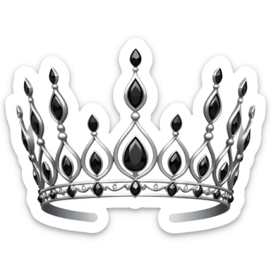 Gothic tiara sticker