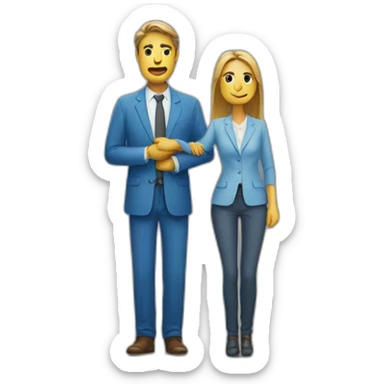 un homme et une femme qui s'embrasse sticker