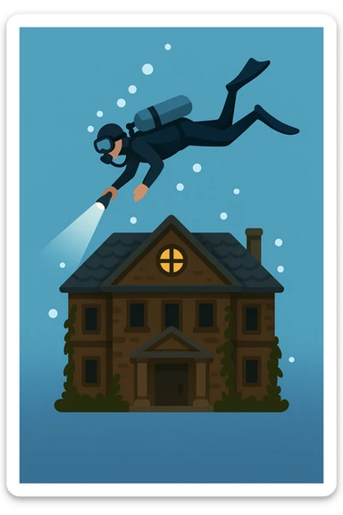 an emoji that symbolizes this movie the deep house sticker