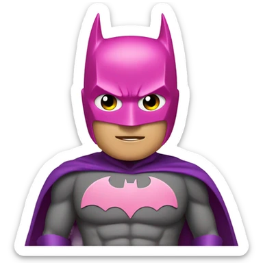 Batman in pink  sticker