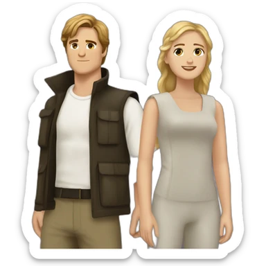peeta mellark and katniss everdeen sticker