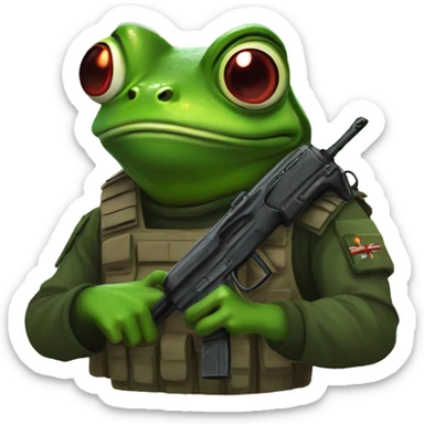 Counter strike frog sticker