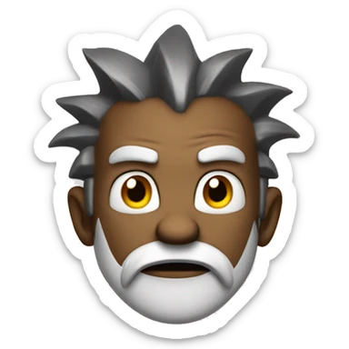 Chaos character from sonic series face sticker