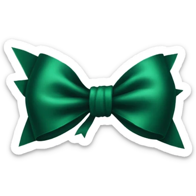 Dark green bow sticker