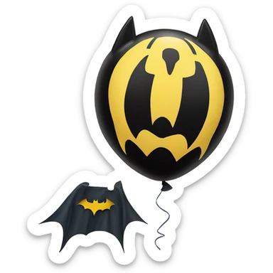Batman balloon  sticker