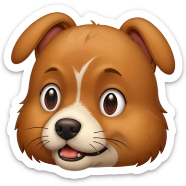 The dog is itching because of fleas, there are ticks and fleas around her sticker